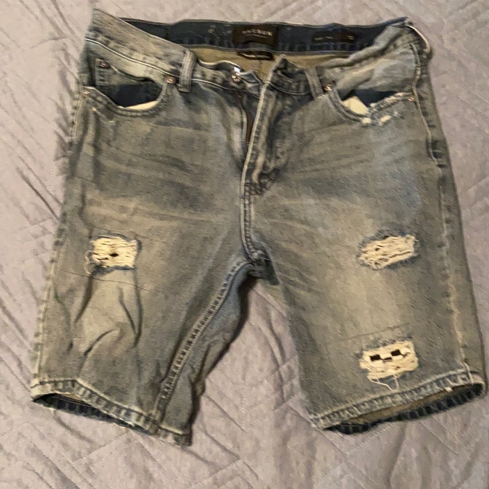 Pacsun distressed jean shorts